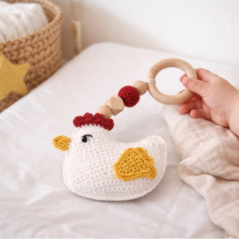 bijtring kip haakpatroon