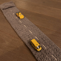 Autoweg sjaal haakpatroon