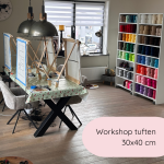 Workshop Tuften: Maak je eigen unieke wandbord of kleed 30x40 cm